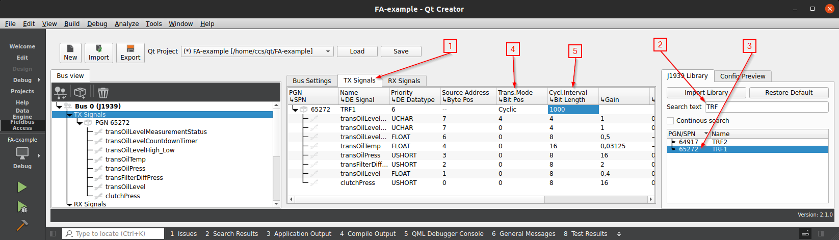 J1939 Examples — LinX-Manager Fieldbus Access 2.1.0 documentation